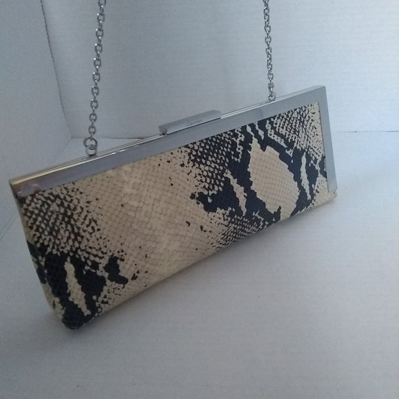 Calvin Klein Snakeskin Clutch - Picture 3 of 5